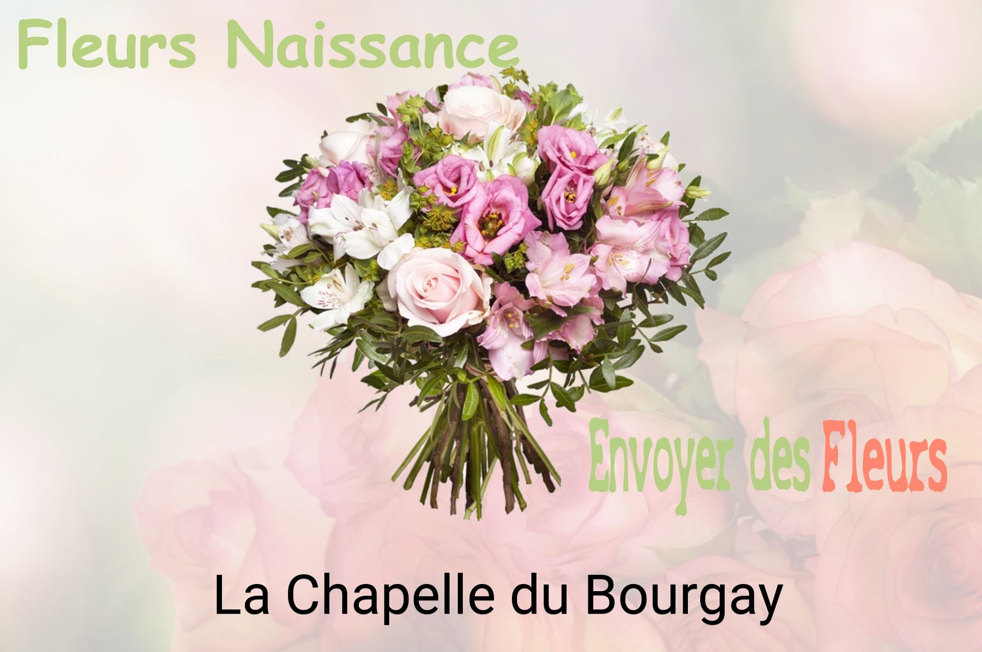 Bouquet de fleurs de naissance livré à La Chapelle-du-Bourgay